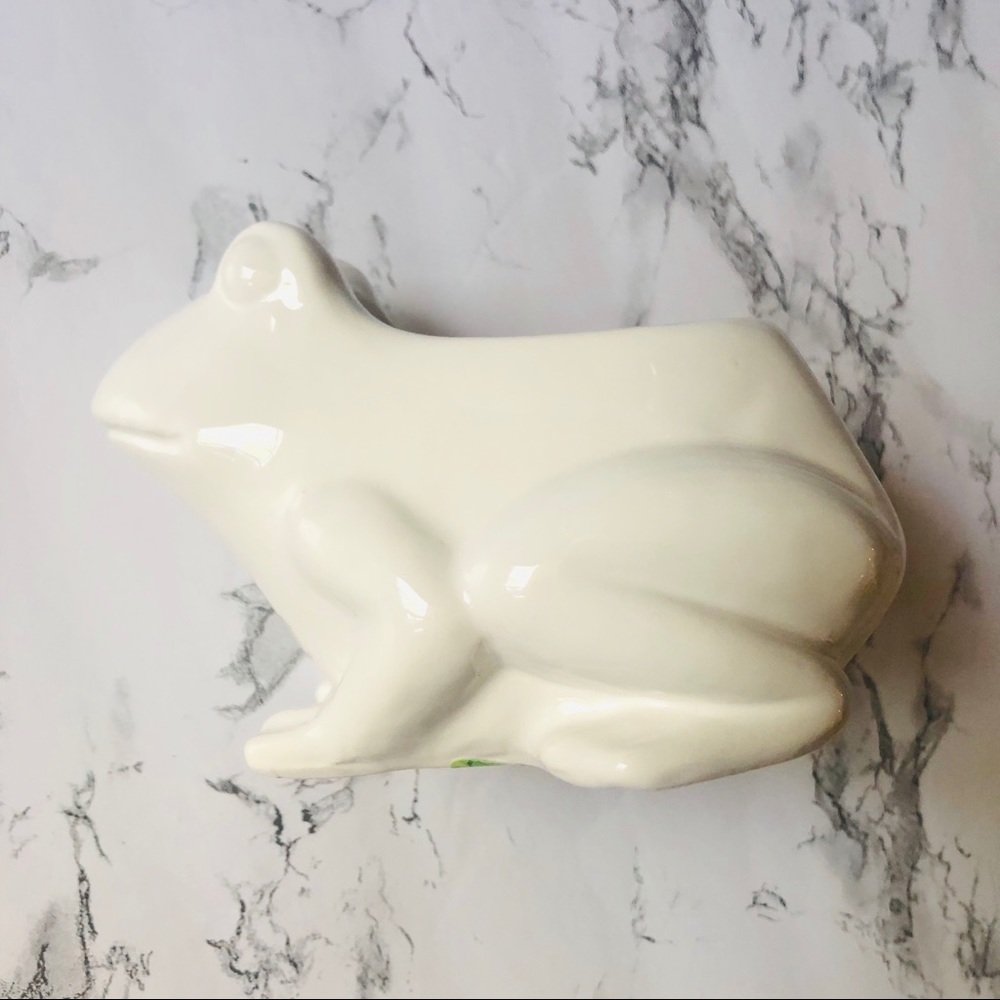 New Ceramic Frog Small Vase - Off White